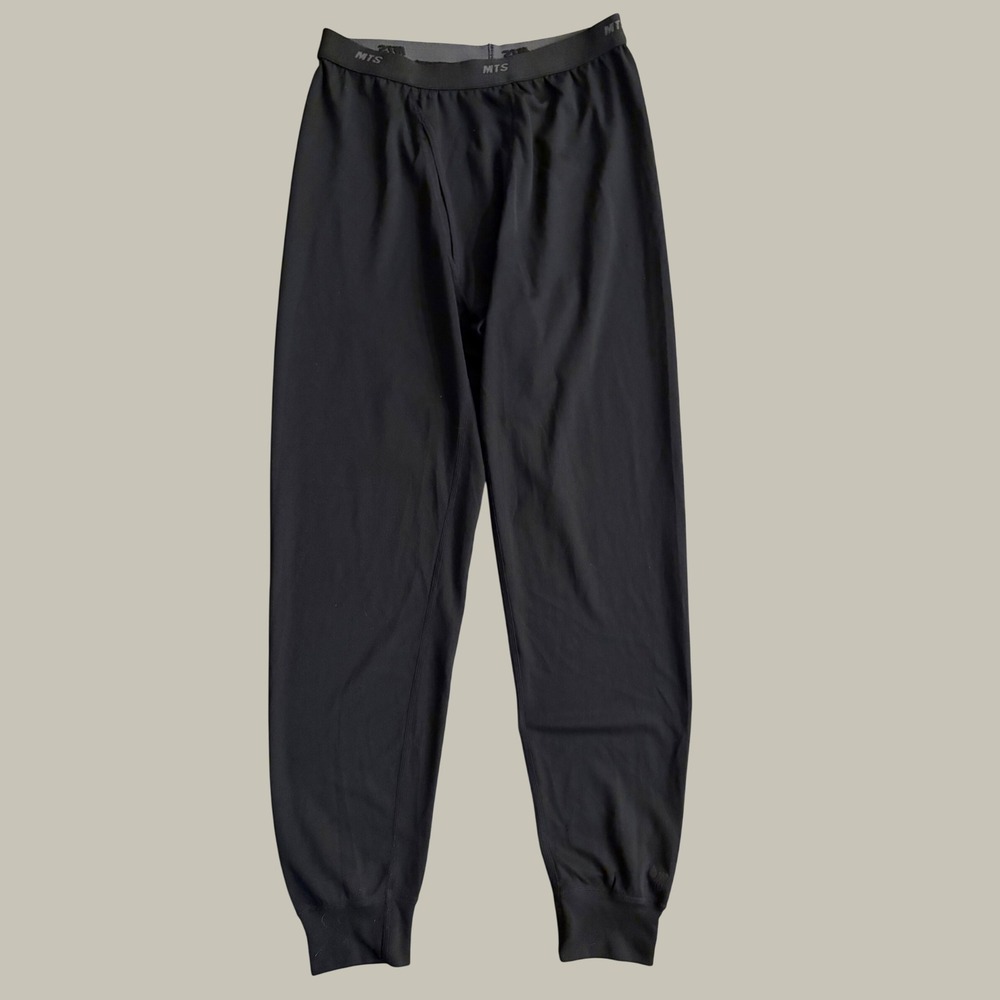 REI MTS Mens Black Base Layer Thermal Bottoms Pants UPF 50+ Medium 23M729-1
